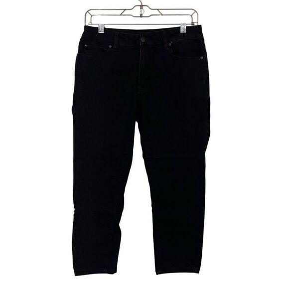 Tahari Black Capri Jeans Size 10 - Picture 2 of 6